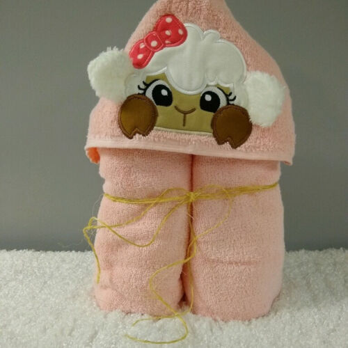 Girl Lamb Hooded Towel Thumbnail
