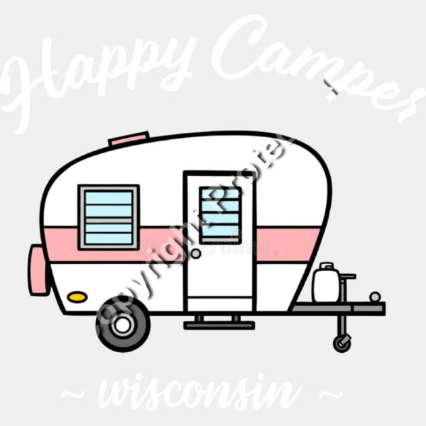 Happy Camper pink camper wis Thumbnail