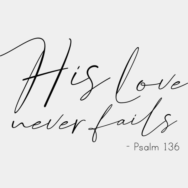 His Love Never fails black Thumbnail