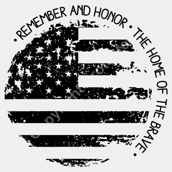 Remember and honor -Black Thumbnail