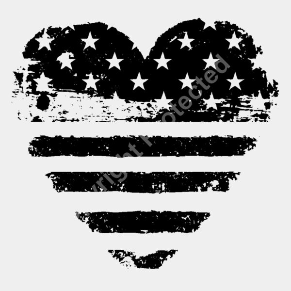 Heart flag- Black Thumbnail