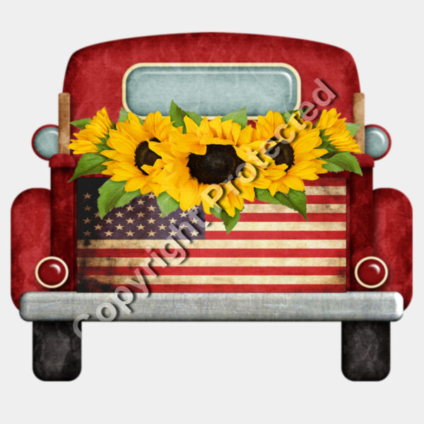 American Flag Truck Thumbnail