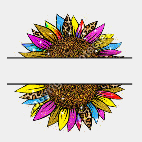 Colorful Split Sunflower Thumbnail