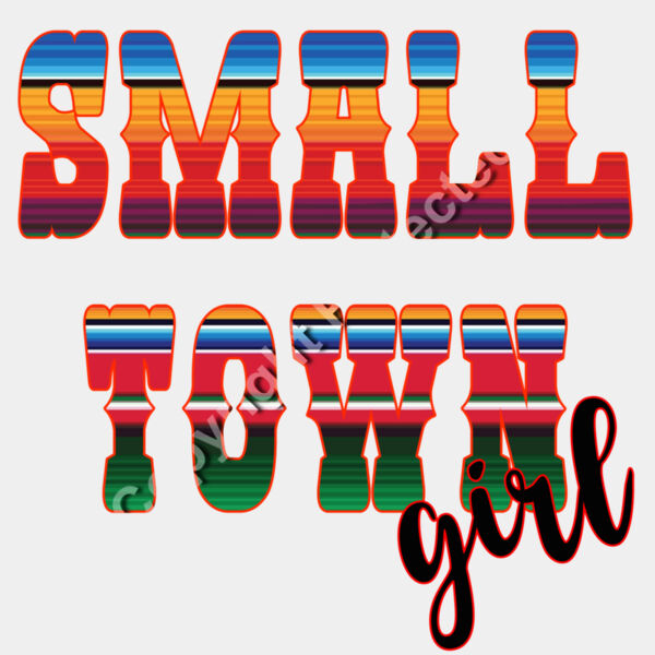 Small Town Girl-coloful Thumbnail
