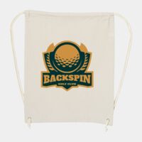 10 Ounce Cotton Canvas Drawstring Backpack Thumbnail