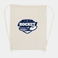 10 Ounce Cotton Canvas Drawstring Backpack Thumbnail