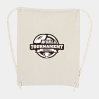 10 Ounce Cotton Canvas Drawstring Backpack Thumbnail