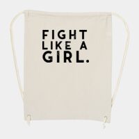 10 Ounce Cotton Canvas Drawstring Backpack Thumbnail