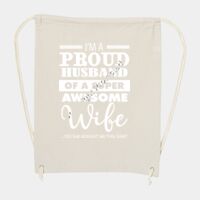 10 Ounce Cotton Canvas Drawstring Backpack Thumbnail