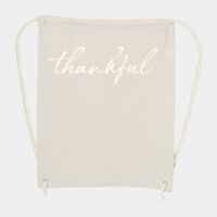 10 Ounce Cotton Canvas Drawstring Backpack Thumbnail