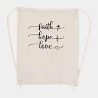 10 Ounce Cotton Canvas Drawstring Backpack Thumbnail