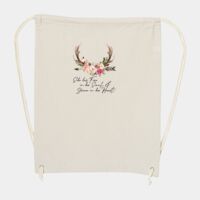 10 Ounce Cotton Canvas Drawstring Backpack Thumbnail