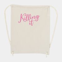 10 Ounce Cotton Canvas Drawstring Backpack Thumbnail