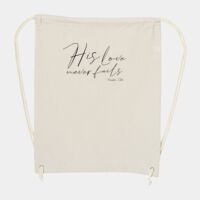 10 Ounce Cotton Canvas Drawstring Backpack Thumbnail