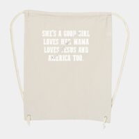10 Ounce Cotton Canvas Drawstring Backpack Thumbnail