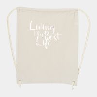 10 Ounce Cotton Canvas Drawstring Backpack Thumbnail
