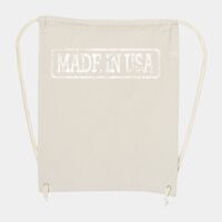 10 Ounce Cotton Canvas Drawstring Backpack Thumbnail