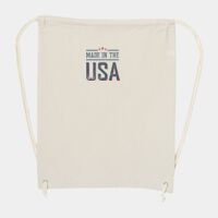 10 Ounce Cotton Canvas Drawstring Backpack Thumbnail
