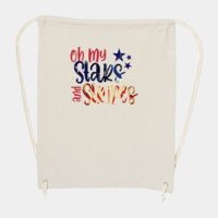 10 Ounce Cotton Canvas Drawstring Backpack Thumbnail
