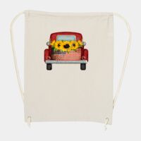 10 Ounce Cotton Canvas Drawstring Backpack Thumbnail