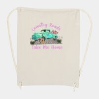 10 Ounce Cotton Canvas Drawstring Backpack Thumbnail