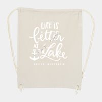 10 Ounce Cotton Canvas Drawstring Backpack Thumbnail