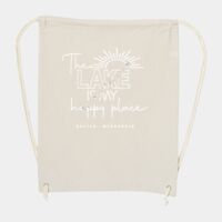 10 Ounce Cotton Canvas Drawstring Backpack Thumbnail