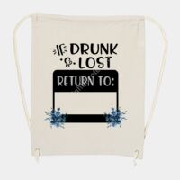 10 Ounce Cotton Canvas Drawstring Backpack Thumbnail