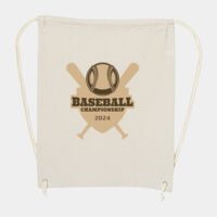 10 Ounce Cotton Canvas Drawstring Backpack Thumbnail