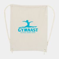 10 Ounce Cotton Canvas Drawstring Backpack Thumbnail