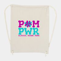 10 Ounce Cotton Canvas Drawstring Backpack Thumbnail