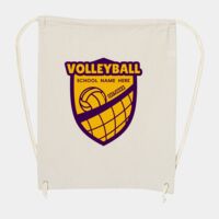 10 Ounce Cotton Canvas Drawstring Backpack Thumbnail