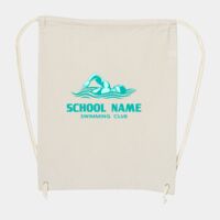 10 Ounce Cotton Canvas Drawstring Backpack Thumbnail