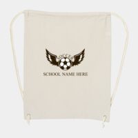 10 Ounce Cotton Canvas Drawstring Backpack Thumbnail