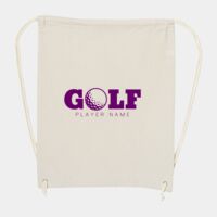 10 Ounce Cotton Canvas Drawstring Backpack Thumbnail