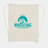 10 Ounce Cotton Canvas Drawstring Backpack Thumbnail