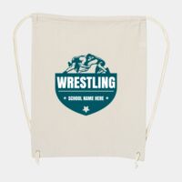 10 Ounce Cotton Canvas Drawstring Backpack Thumbnail