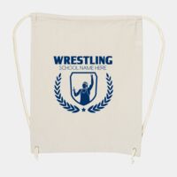 10 Ounce Cotton Canvas Drawstring Backpack Thumbnail