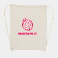 10 Ounce Cotton Canvas Drawstring Backpack Thumbnail