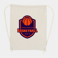 10 Ounce Cotton Canvas Drawstring Backpack Thumbnail