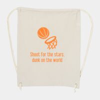 10 Ounce Cotton Canvas Drawstring Backpack Thumbnail