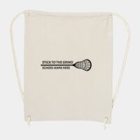 10 Ounce Cotton Canvas Drawstring Backpack Thumbnail