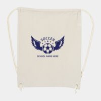 10 Ounce Cotton Canvas Drawstring Backpack Thumbnail