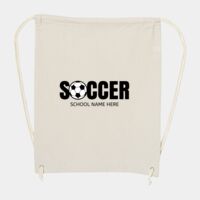 10 Ounce Cotton Canvas Drawstring Backpack Thumbnail