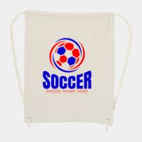 10 Ounce Cotton Canvas Drawstring Backpack Thumbnail