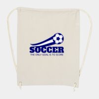 10 Ounce Cotton Canvas Drawstring Backpack Thumbnail