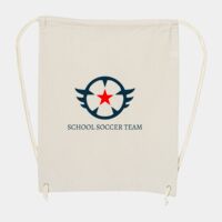 10 Ounce Cotton Canvas Drawstring Backpack Thumbnail