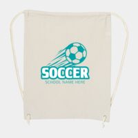 10 Ounce Cotton Canvas Drawstring Backpack Thumbnail