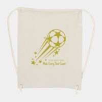 10 Ounce Cotton Canvas Drawstring Backpack Thumbnail