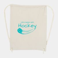 10 Ounce Cotton Canvas Drawstring Backpack Thumbnail